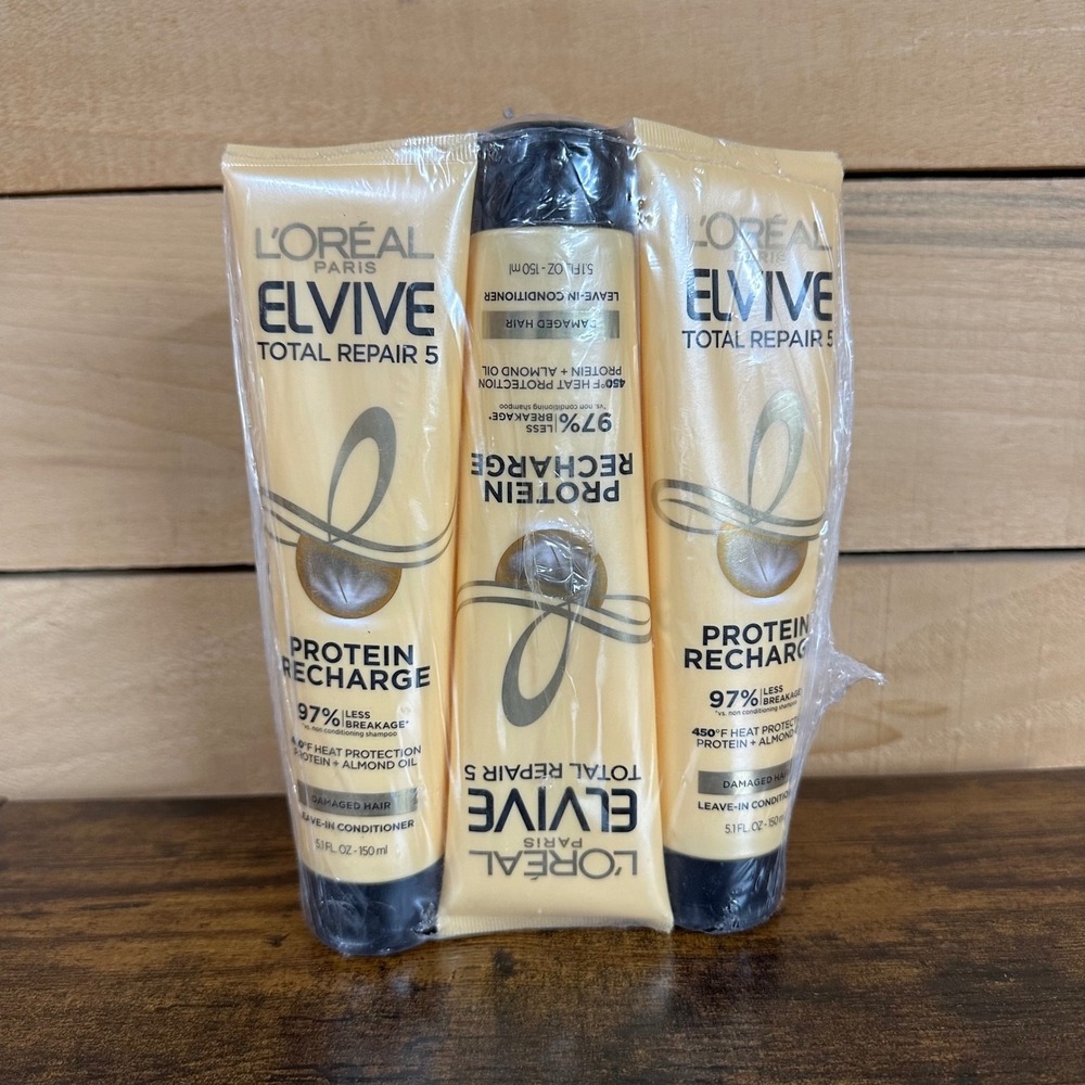 Loreal Elvive Total Repair 5 Protein Recharge Leave-In Conditioner 5.1 oz NEW